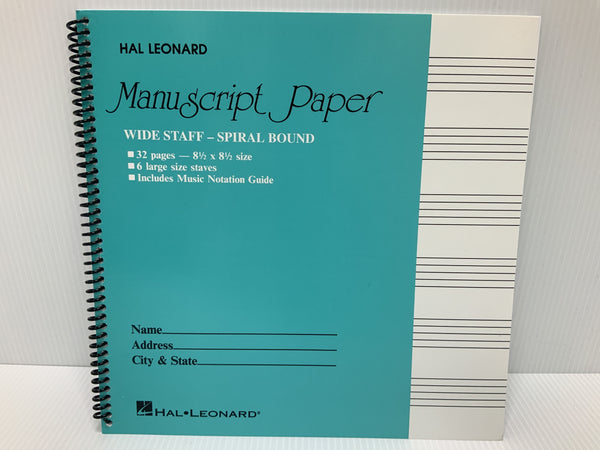 Hal Leonard - Manuscript Paper