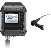 Zoom F1 Field Recorder + lavalier Microphone
