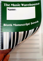 Blank Manuscript book , The Music Warehouse