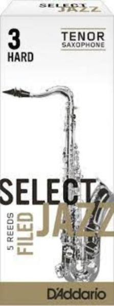 D'Addario - Select Jazz Tenor Saxophone Reeds Hard - 5 Pack