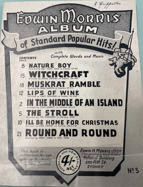 Edwin Morris Album of Standard Popular Hits (Second Hand)