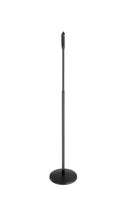 K&M Mic Stand Straight One Handed "Soft Touch" - Round Base
