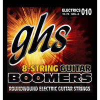GHS - 8-String Boomers - Roundwound Electric Guitar Strings - 9/78
