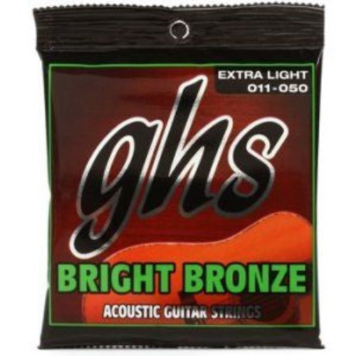 GHS - Bright Bronze Acoustic Guitar Strings - 11/50