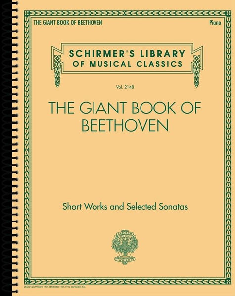 Schirmer Edition - The Giant Book of Beethoven for Piano