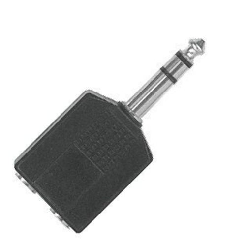 AT170 Signal Adaptor 1 x 6.3mm TRS > 2 x 6.3mm TRS PLASTIC