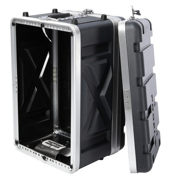 Proel ABS 19" Rack Case 6U 2 Lids 208mm Inner Depth