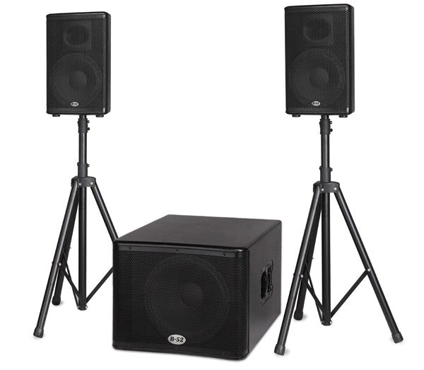 B52 Active Speaker System BBE Processor 1200W 15"+2x10"