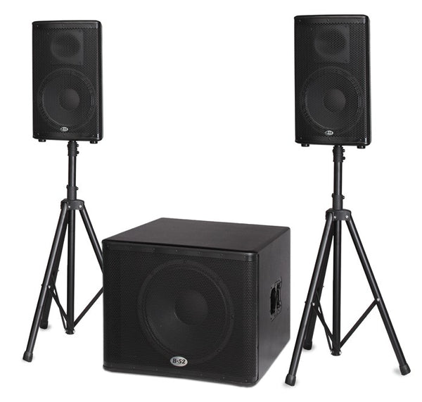 B52 Active Speaker System BBE Processor 1.6kW 18"+2 x12"