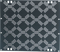Proel 19" Rack Protection Panel 8U Diamond Grill