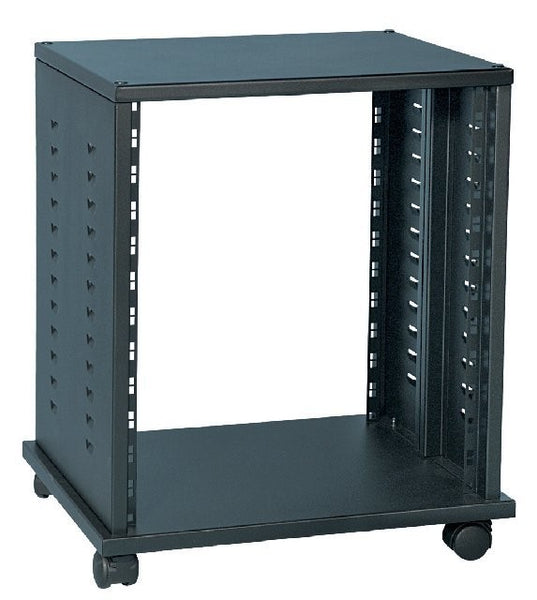Proel Mobile 19"Rk 12U Side Vents+Castors Bk 590x530x400