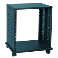 Proel Mobile 19"Rk 12U Side Vents+Castors Bk 590x530x490