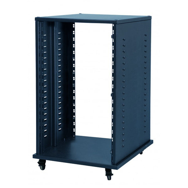 Proel Mobile 19" Rack 24U Side Vents + Castors BLACK - STUDIORKXL24