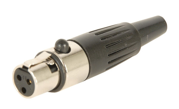 Mini XLR 3 Pin Cord Plug Female