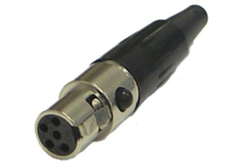 Mini XLR Connector 5 Pin Cord Plug FEMALE