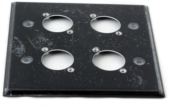 Switchcraft Wall Connector Plate 4 x XLR EMPTY BLACK