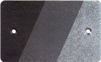 Wall Connector Plate Blank Sheet Steel BLACK