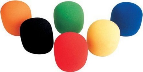 Proel Handheld Mic Windscreen Foam 6 Pack LARGE COLOURS