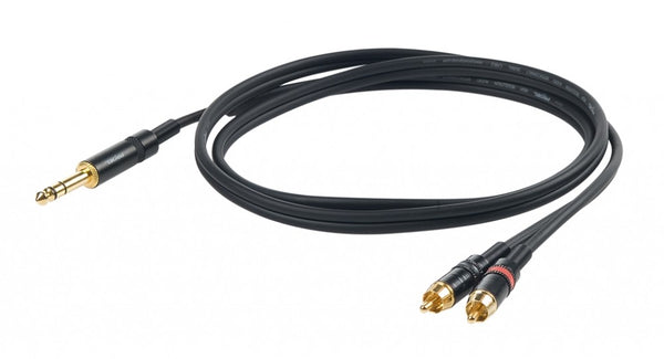 Challenge Stereo Split Lead TRS > 2 x MRCA 3m GOLD