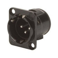 Switchcraft XLR Panel Mount (Male) - 3 pole BLACK