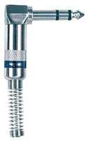 Stereo Jack Connector 6.3mm Cord Plug 90Âº MALE
