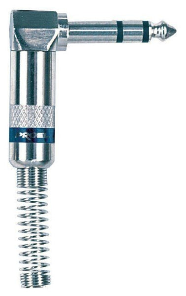 Stereo Jack Connector 6.3mm Cord Plug 90Âº MALE