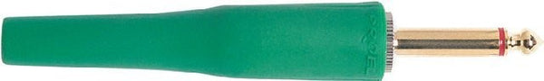 Mono Jack Connector 6.3mm Cord Plug MALE GREEN