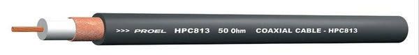 HPC813 Proel Bulk RF Cable Coaxial RG58 50 Ohm 1 Shield BLACK