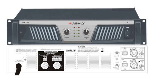 Ashly Power Amp 2 x 1100W@ 4 Ohm 2U