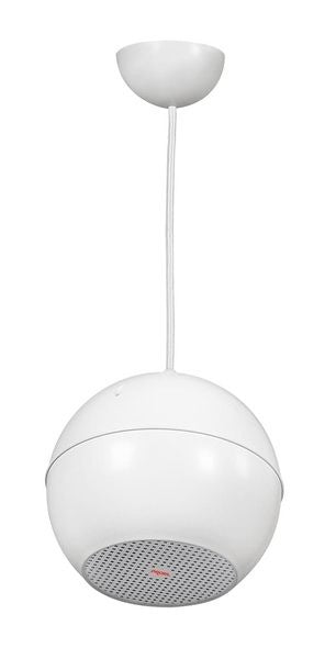 Proel 100V Ball Speaker 6Â½" Pendant Mount 10W WHITE