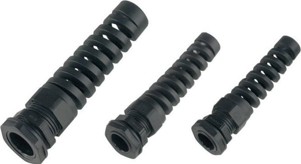 Cable Strain Relief Gland 6 > 12mm BLACK