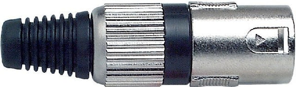 XLR Connector 5 Pin Cord Plug MALE BLACK