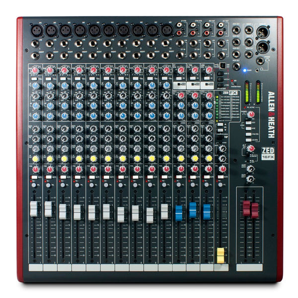 ZED16FX 19" Rack Mixer 10Mono+3 Stereo 3 Aux USB + FX
