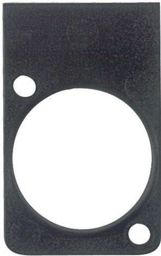 XLR Panel Mount Connector Label Single Plate BLANK