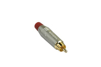 Amphenol  Rca Connector  Cord Plug  Male  Red