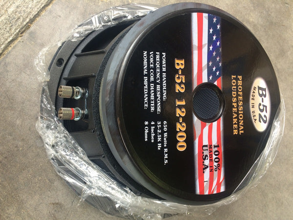 B52 Cone Driver 12" 650 Watt 8 Ohm