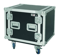Proel 19" Rack Case+Wheels 10U 2 Lids 45cm BLACK