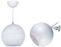 SHOW 100V Ball Speaker 6Â½" Pendant Mount 30W WHITE