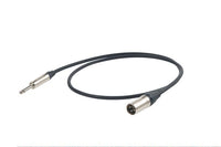 Proel XLR Input Lead MXLR > TS 5m 95% Braid Shield BK