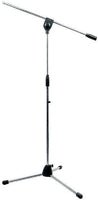 Proel Floor Mic Stand Tall+Boom CHROME