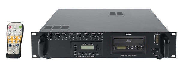 Proel Powered Install Mixer 360W 3U CD Player+Tuner