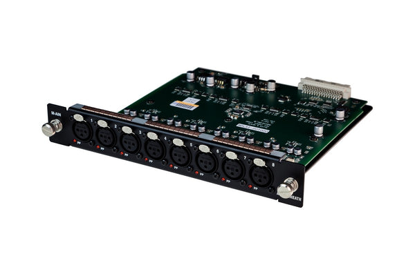 Mic/line input module - 8 controllable preamps with XLR