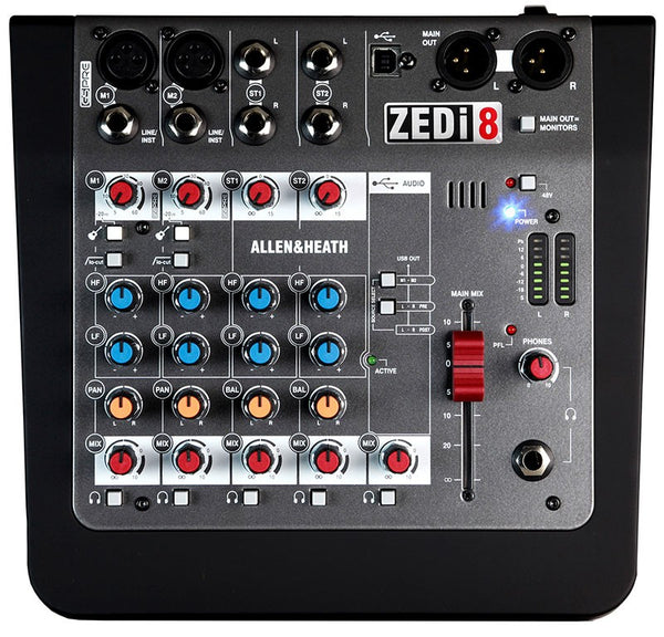 ZEDi 8 Mixer 2 Mono+2 Stereo 2X2 Track USB Interface