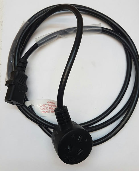 Mains Lead 10 Amp TAPON > IEC 3 x 1mmÂ² 3 Metre BLACK