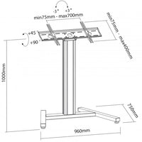 Proel Multifunctional stand for LED, LCD or flat screen TV