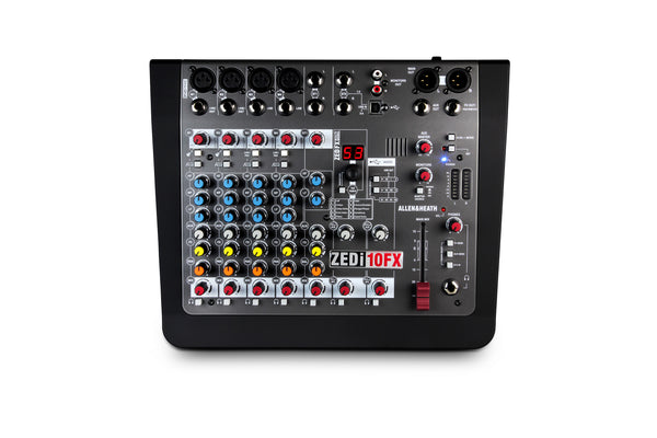 ZEDi 10FX Mixer 4 Mono+2St 1Aux MULTI Track USB Interface