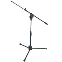 Proel Floor Mic Stand Short+Adjustable Boom BLACK