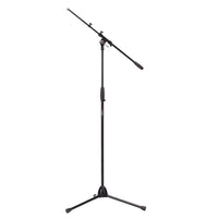 Proel  Floor Mic Stand  Tall + Adjustable Boom  Black