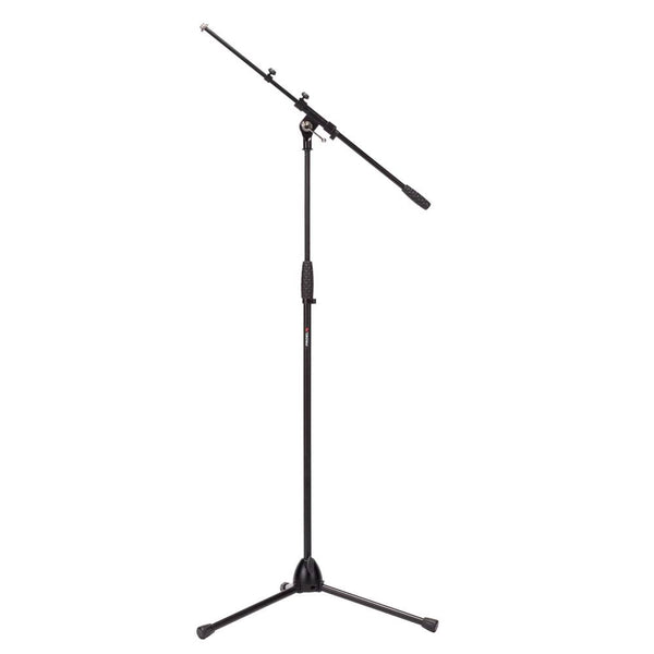 Proel  Floor Mic Stand  Tall + Adjustable Boom  Black