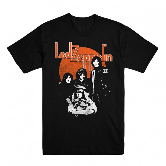 Led Zep T Shirt Black "orange Circle"